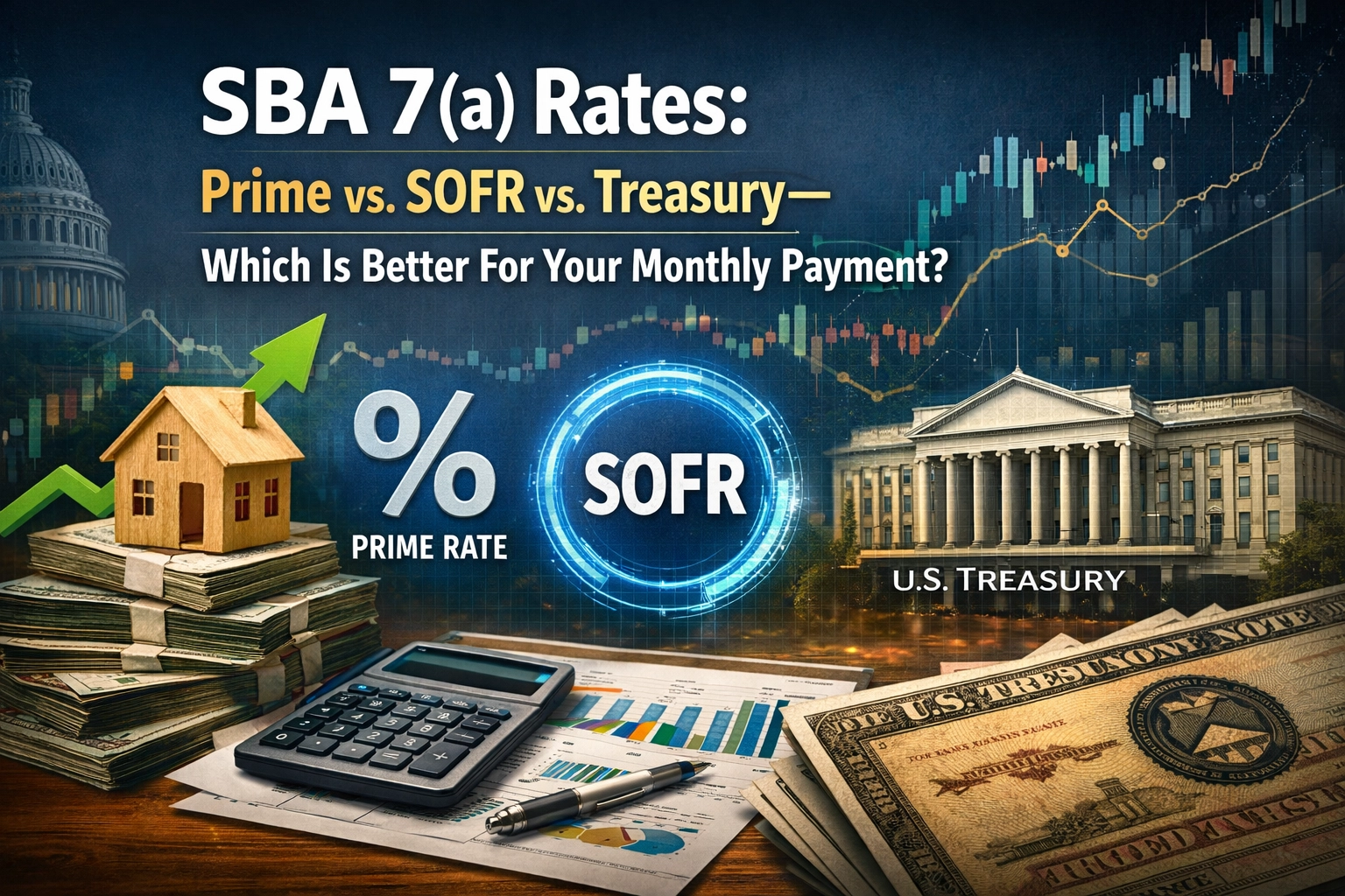 SBA 7(a) Rates: Prime vs. SOFR vs. Treasury, Which Is Better For Your Monthly Payment?