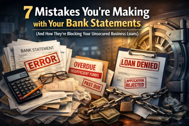 7 Mistakes You’re Making with Your Bank Statements (And How They’re Blocking Your Unsecured Business Loans)