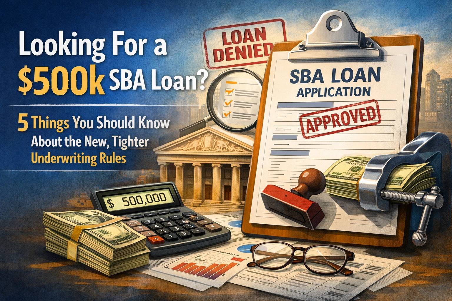 Looking For a $500k SBA Loan? 5 Things You Should Know About the New, Tighter Underwriting Rules